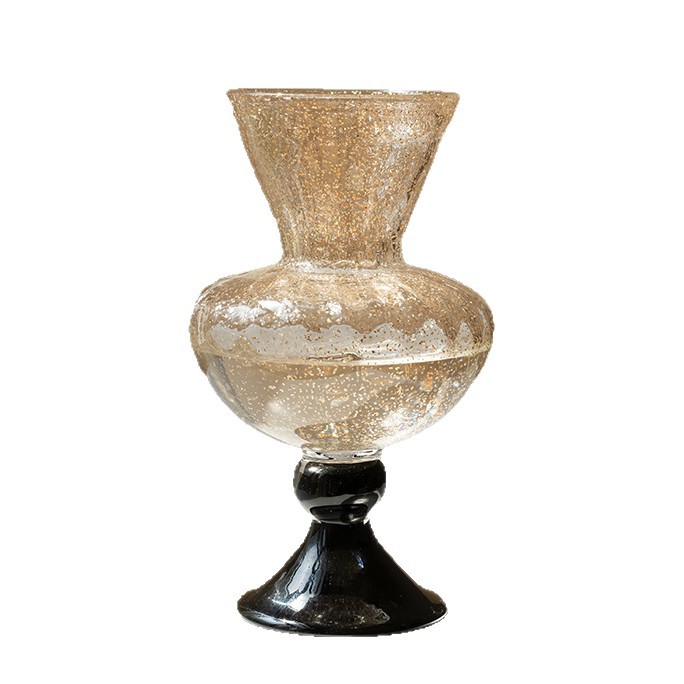 Vase Decor - French ancient glass vase ornament, living