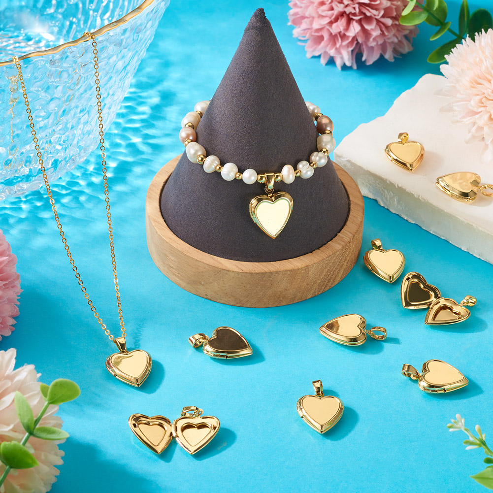 10pcs Heart Photo Locket Penda - Picture Frame ulasan dan harga