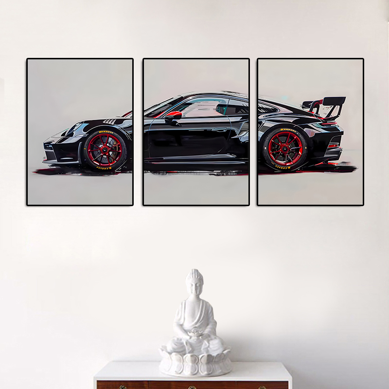 3pcs/set  frameless  3Pcs Supe - Abstract Canvas Set ulasan dan harga
