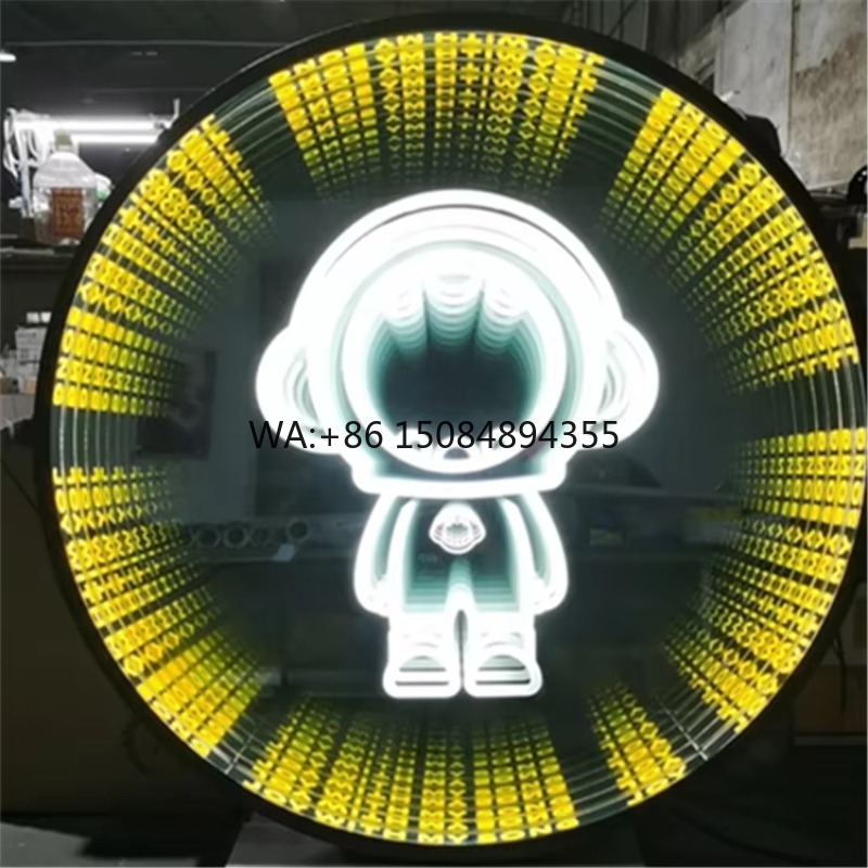 Customizable 3D LED Infinite M - Decorative Mirror ulasan dan harga